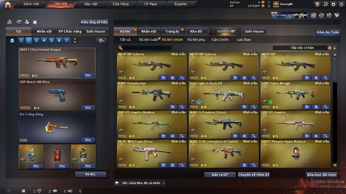 shop acc cf uy tin gia re